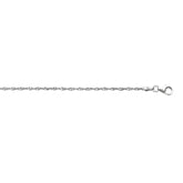 Silver 1.8mm Singapore 16 Chain with Lobster Lock